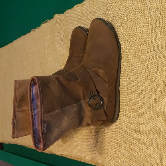 Simple Women's Suede Leather Boots Sz 8.5, Brown, Excellent Condition, No Box - Picture 3 of 9